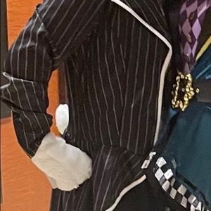 White rabbit costume Alice in wonderland bag and wig